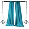 Pack of 2 Polyester Poplin Backdrop Drapes 96 x 58 Inch Semi-Opaque Event Panels